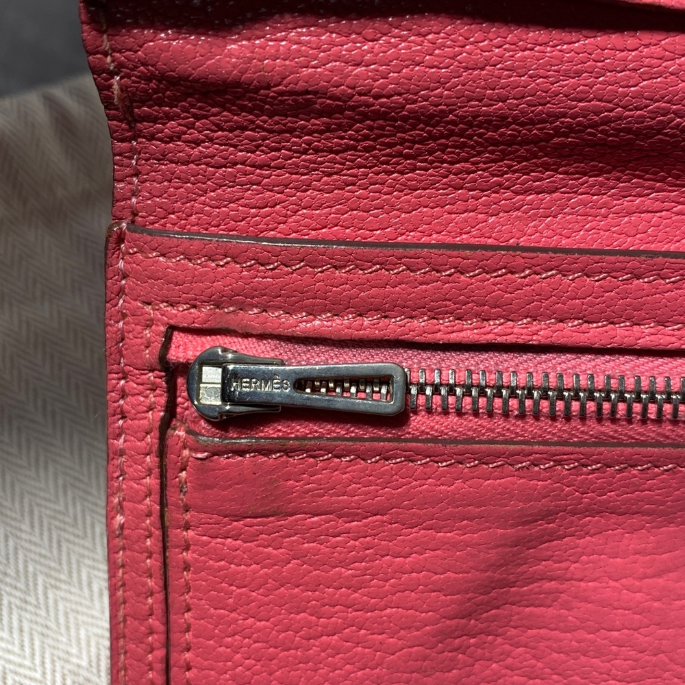 Authentic Rare Pink Hermes Bearn Wallet - Picture 7 of 16